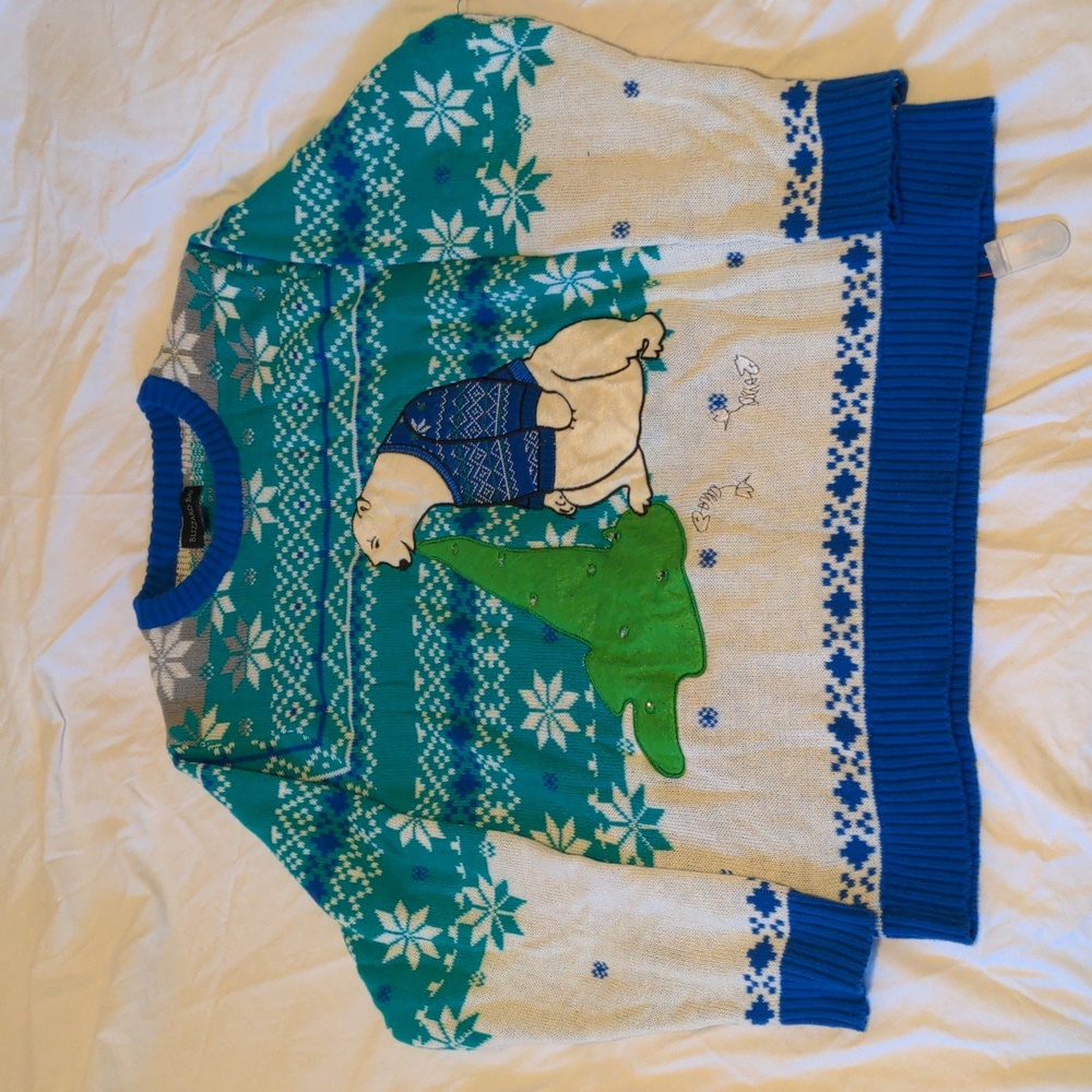 Blizzard Bay polar bear Christmas sweater